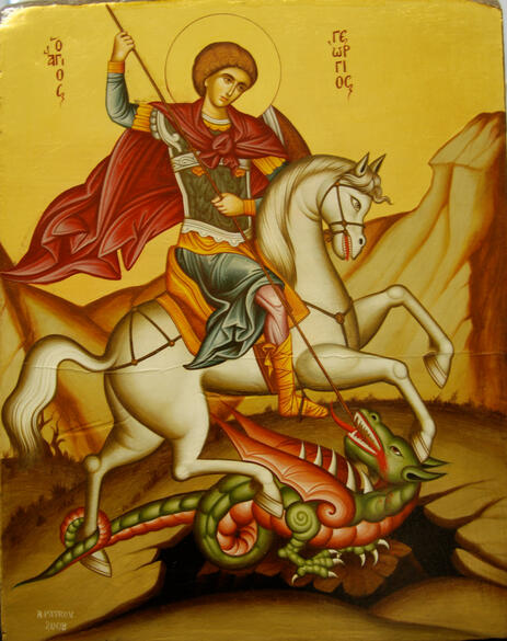 St. George killing the dragon 2