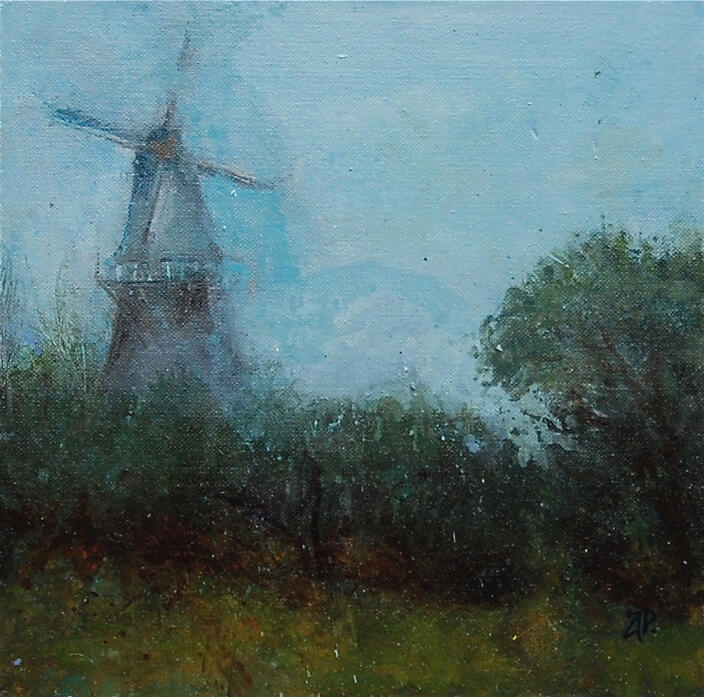 Evening windmill