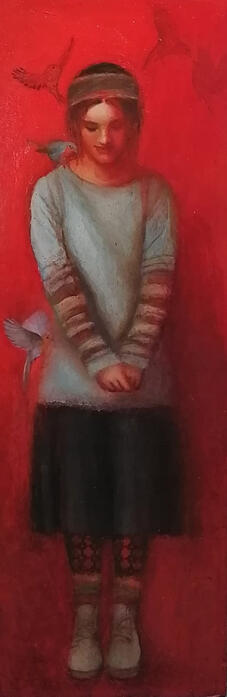 Girl with Birds